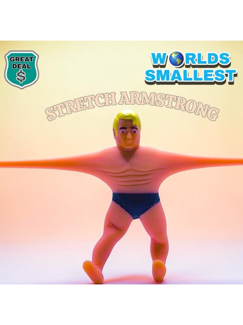 World's Smallest Stretch Armstrong 3.5 Stretchable Action Figure. 2018 Hasbro.